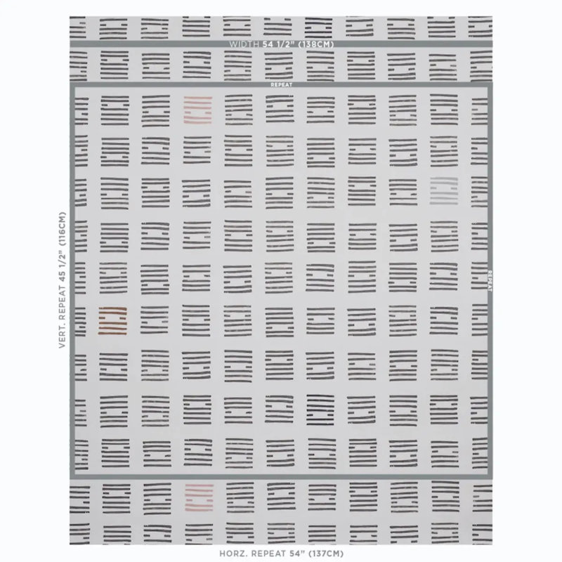 Schumacher x Caroline Z Hurley Tiasquam Wallpaper, Charcoal