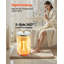 Seau à serviette, chauffe-serviettes chauffant de 20 L avec écran DEL, grandes chauffe-couvertures pour la salle de bain, minuterie et réglage de la température, verrou de sécurité, idéal pour spa, maison, comptoir, plancher, blanc
