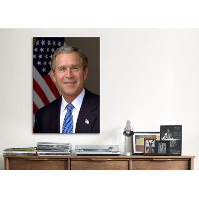 « politique » george w, reproduction de photo sur toile tendue