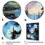 «Blue Pine Tree Midnight Serenity IV», reproduction d'un seul cadre photo sur toile-91229324-91229329