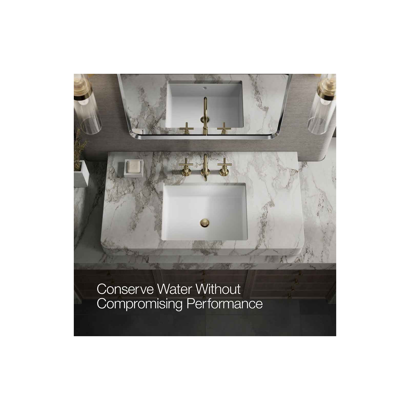 Kohler Purist Widespread Bathroom Faucet with Pop-Up Drain Assembly, 3-Hole High Arc Cross Handle Bathroom Sink Faucet, 1.2 gpm