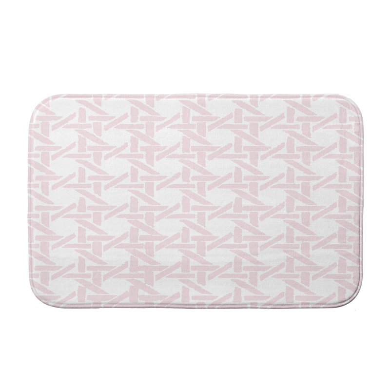 Tapis de bain Hess, l 24 po x L 36 po, Rose