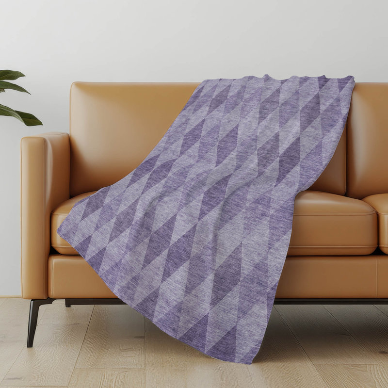 Jeté en sherpa Addison, Mauve