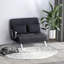 Canapé-lit convertible, dossier réglable à 5 positions, fauteuil avec coussins et canapé-lit de loisirs, gris-932554306