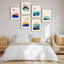 Art mural encadré, ensemble de galerie, décor, soleil et arc-en-ciel-116539761-116539765