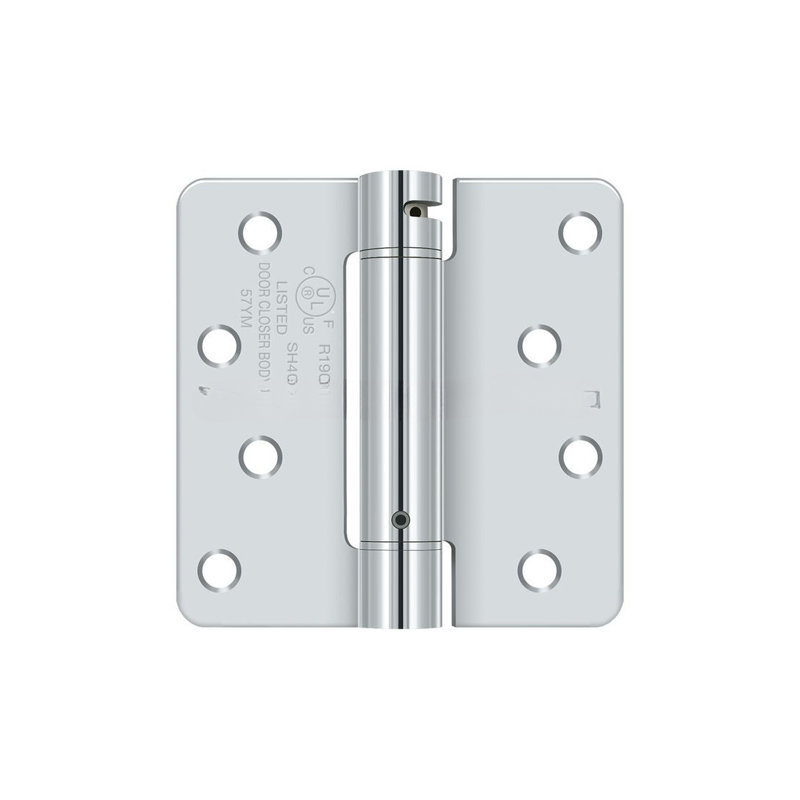 64'' x 64'' Steel Surface Mount Hinge, Polished Chrome
