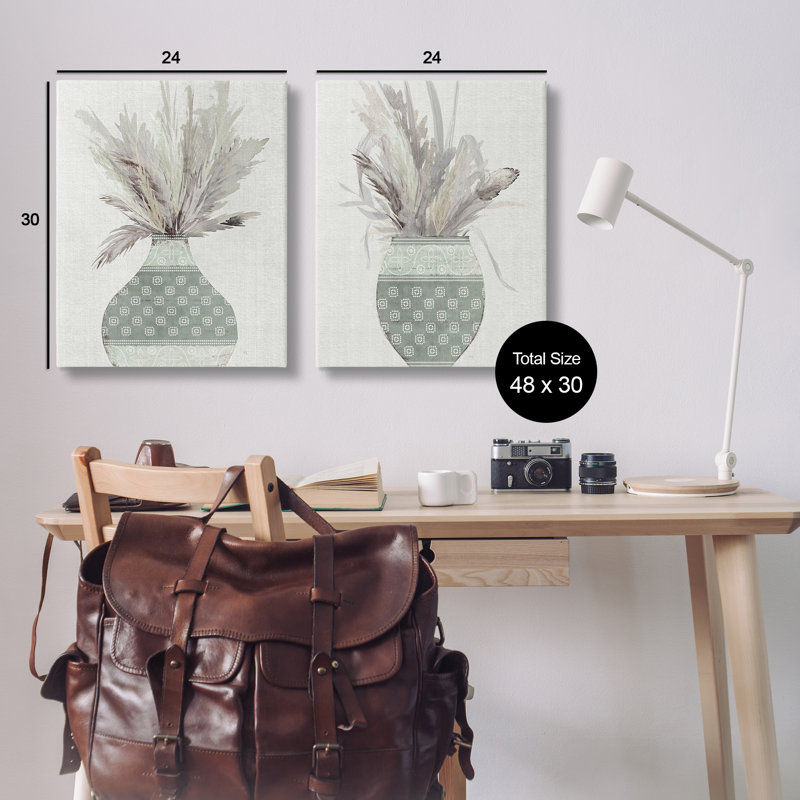 Ensemble d'art mural sur toile Boho, H 30 po x l 24 po
