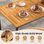Rectangular Metal Outdoor Dining Table With Umbrella Hole , 140cm cm W 70cm cm D