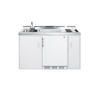 Summit Appliance All-In-One Combo Kitchens 5.1 Cubic Feet Freestanding Mini Fridge with Freezer