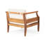 Ensemble de causeuse 4 places avec causeuse et table basse et fauteuil club Aston Outdoor Mid-Century