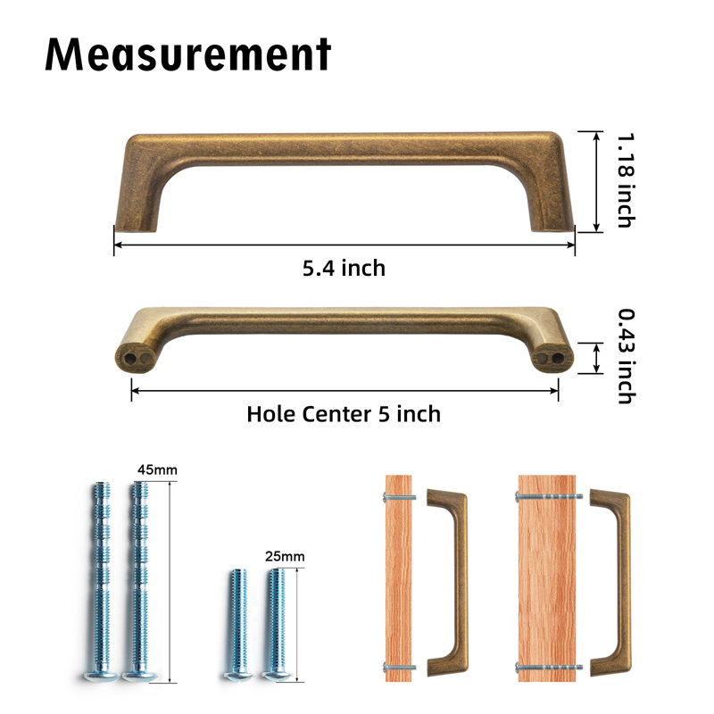 5 1/16'' Centre To Centre Classical Bar Pull Handle