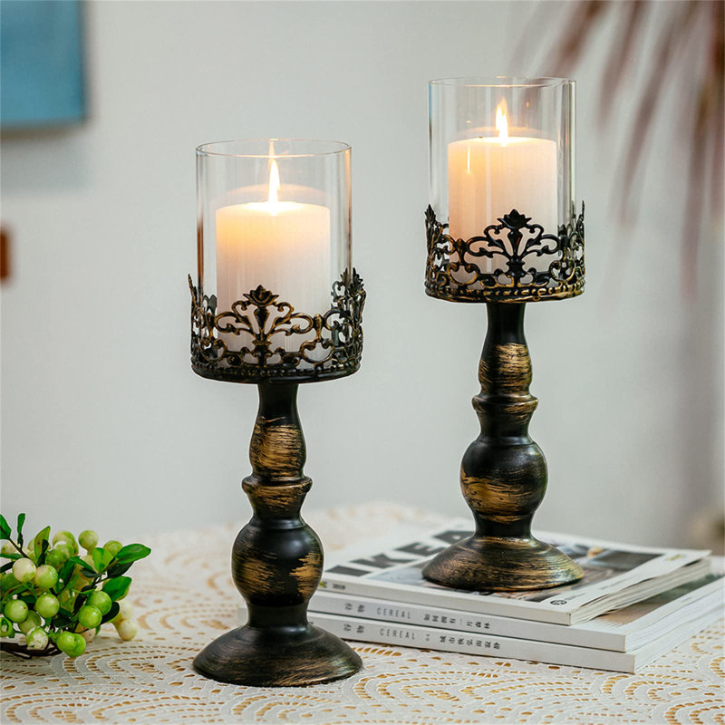 Abiodun Metal Tabletop Candlestick