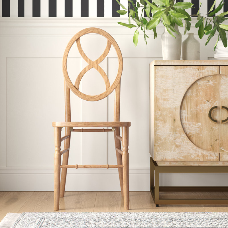 Gantz 18'' H Stacking Side Chair, Tinted Raw