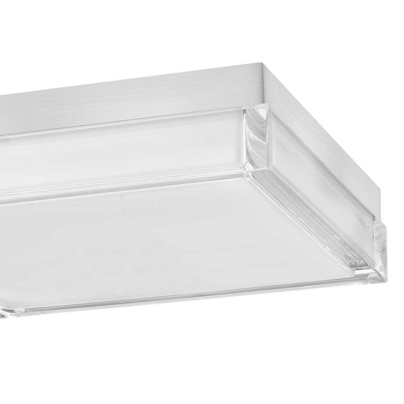 Plafonnier encastré à DEL 11 po Chromee, H 2,5 po x l 11 po x P 11 po, Chrome chrome, 20 V