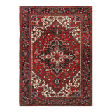 Canvello Silkroad Heriz Serapi Rust And Black Rug - 6'6'' X 8'11''