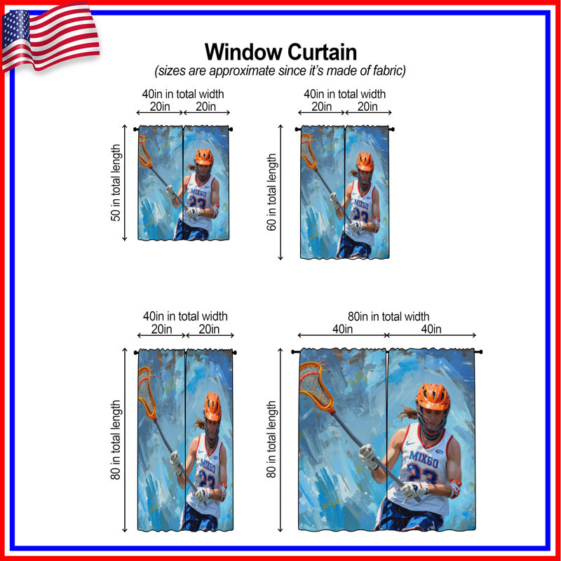 Rideaux obscurcissant et obscurcissant Lacrosse, 20 po x 50 po - 2 panneaux, Transparent