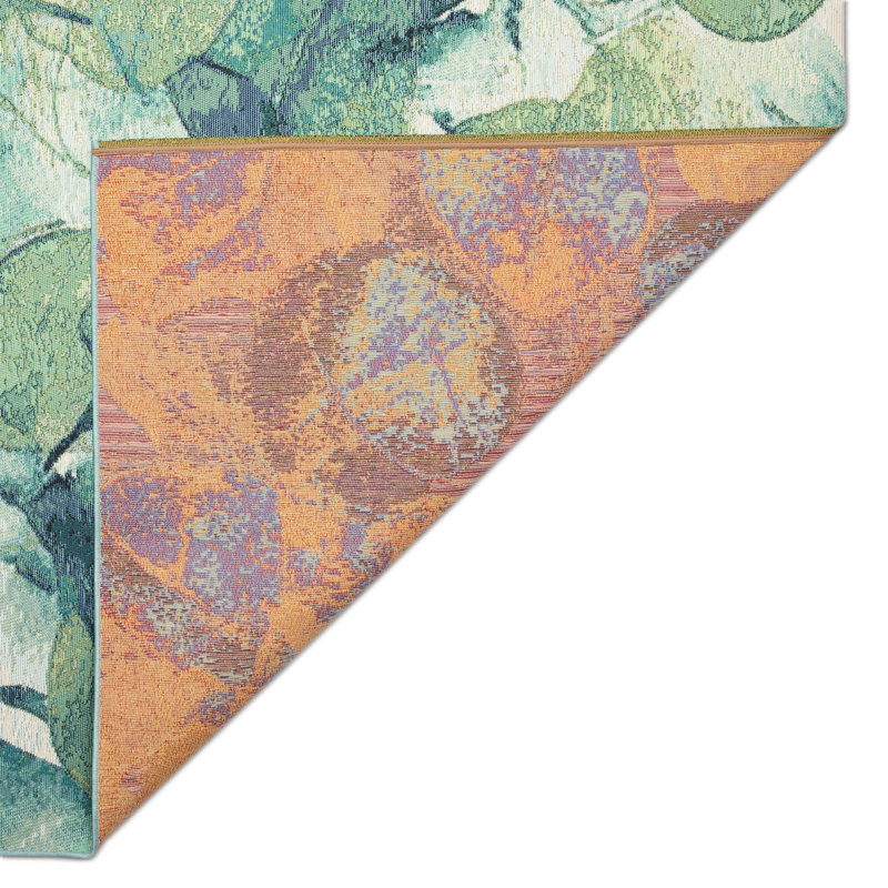 Amenadiel Floral Indoor / Outdoor Rug, Rectangle 7'10" x 9'10"