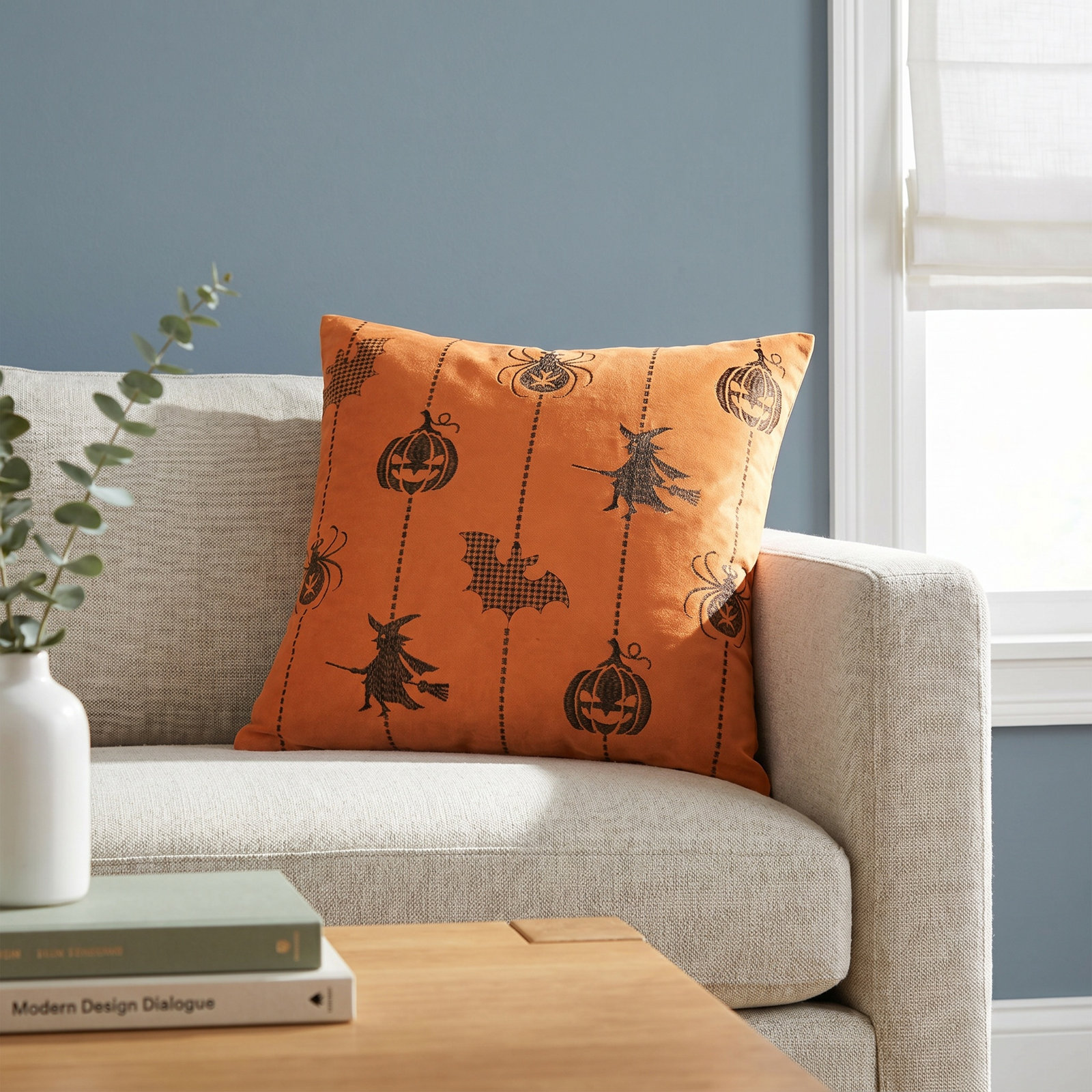  20" x 20" Halloween Velvet Throw Pillow