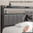 Modern Upholstered Platform Bed with a Starry Sky Projector, Built-in Storage Bench, Convenient Charging Station, Easy Assembly-240340907-240340903
