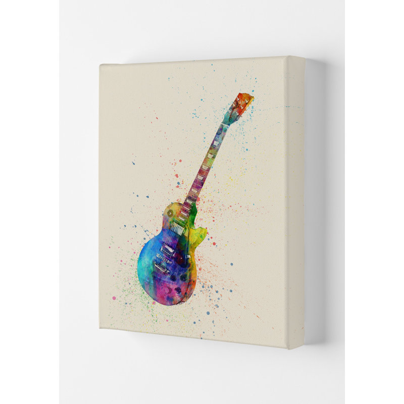 Electric Guitar II by Michael Tompsett - Print, Wrapped Canvas, 29.7cm H x 21cm W x 4cm D
