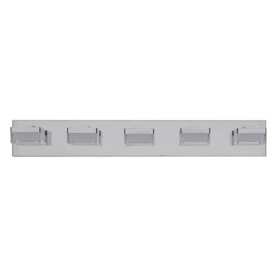 Modern Chrome LED Vanity Light, 5-Lights Wall Sconce For Bathroom And Mirror, Sleek Minimalist Design, Energy-Efficient, Easy To Install
