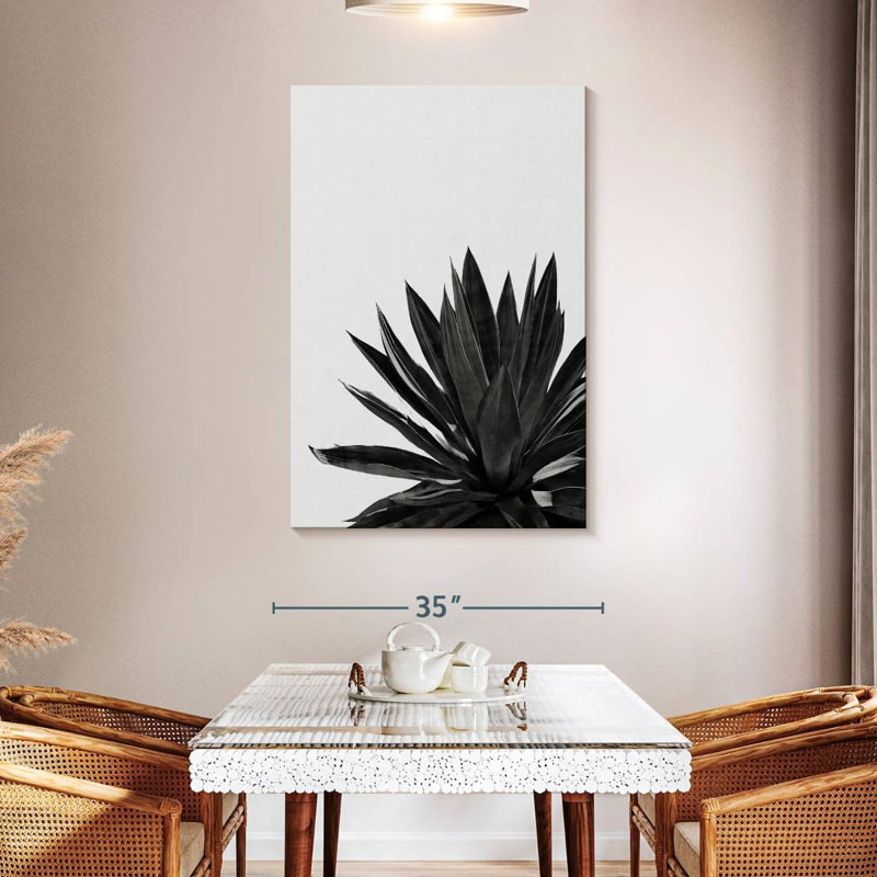 Harnek Agave Cactus BW, 48" H x 32" W