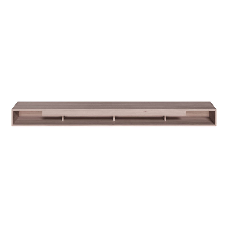 5 In. D X 7.25 In. W X 72 In. L Unfinished White Oak Wood Mantel, 48" L, Natural Soft Maple