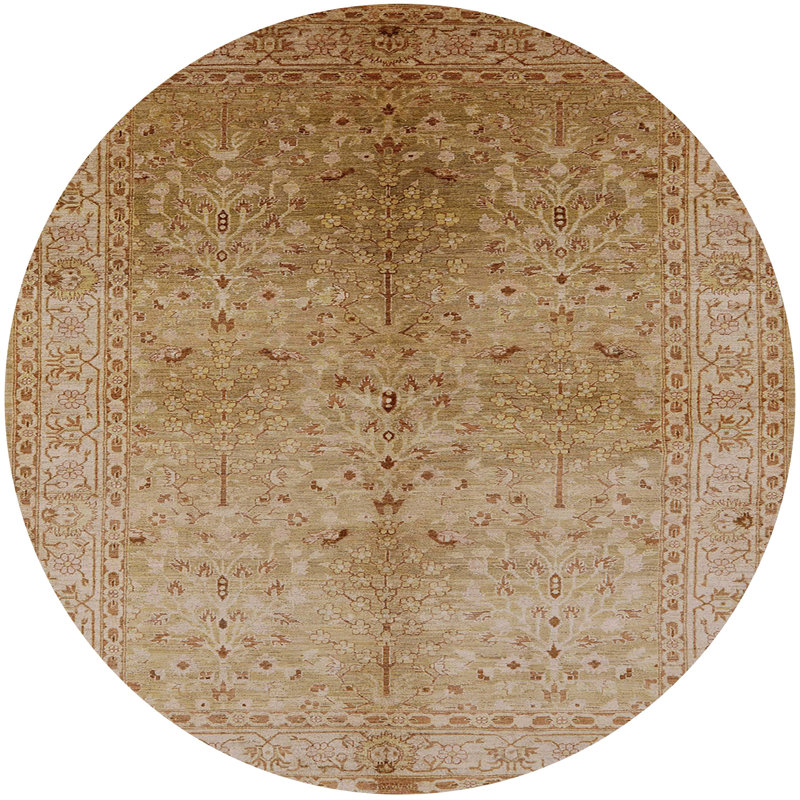 Chinemelum Moroccan Indoor Rug, Round 6'