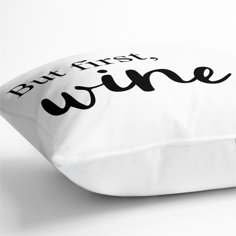 Square Cushion, White, 40cm H x 40cm W x 15cm D