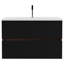 Meuble-lavabo mural 30 po avec lavabo en céramique et tiroirs à fermeture en douceur Aries-122359581