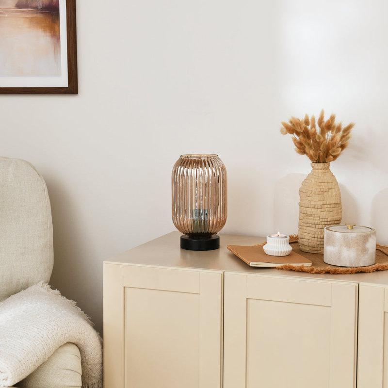 Showstead Table Lamp, Champagne , Black