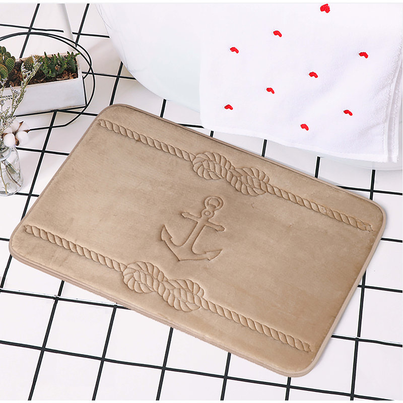 Tapis de salle de bain, L 17 po x L 24 po, Sauge