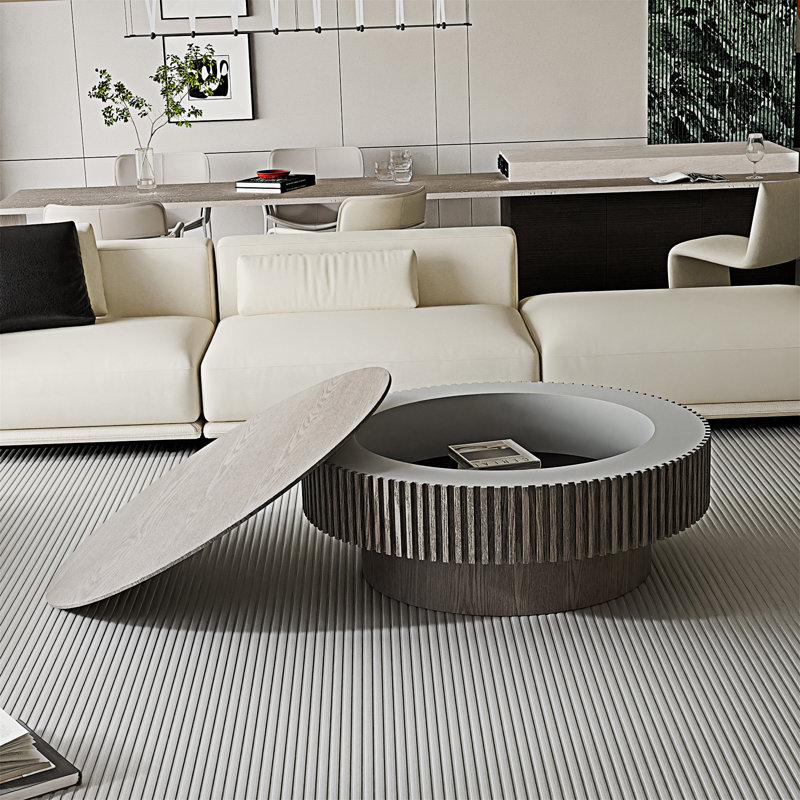 Round Coffee Table With Storage