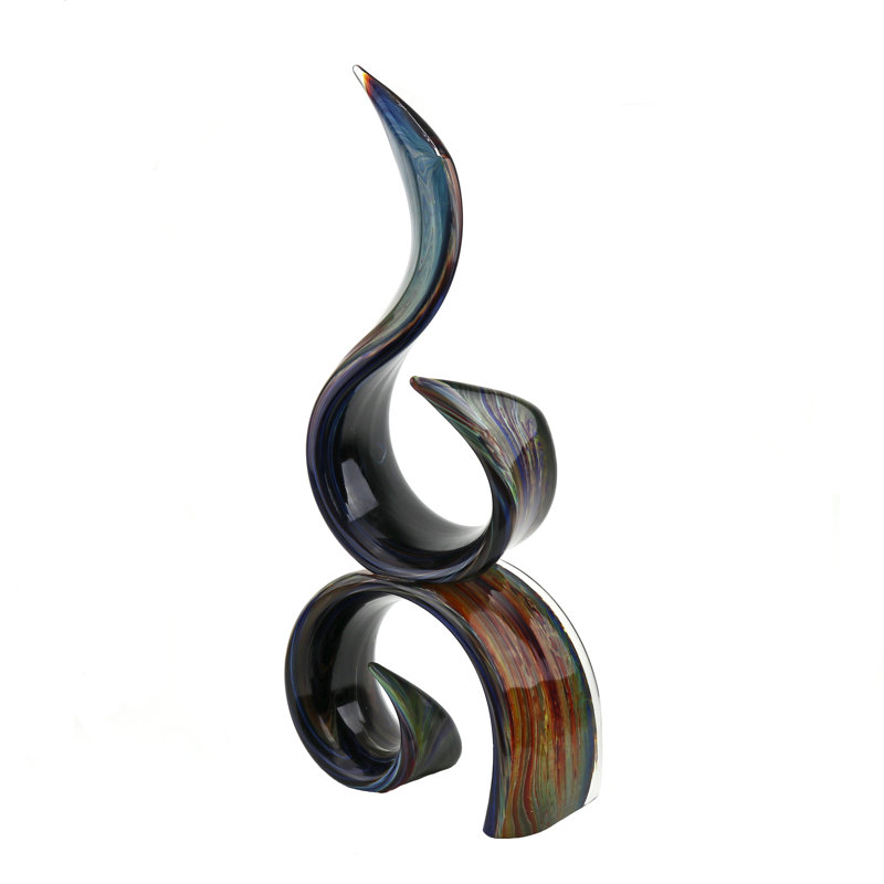 Murano Glass Calcedonia Double Abstract