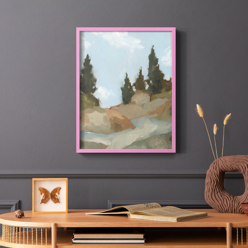 Reproduction d'art encadrée West Trail, Noir, H 20 po x l 16 po