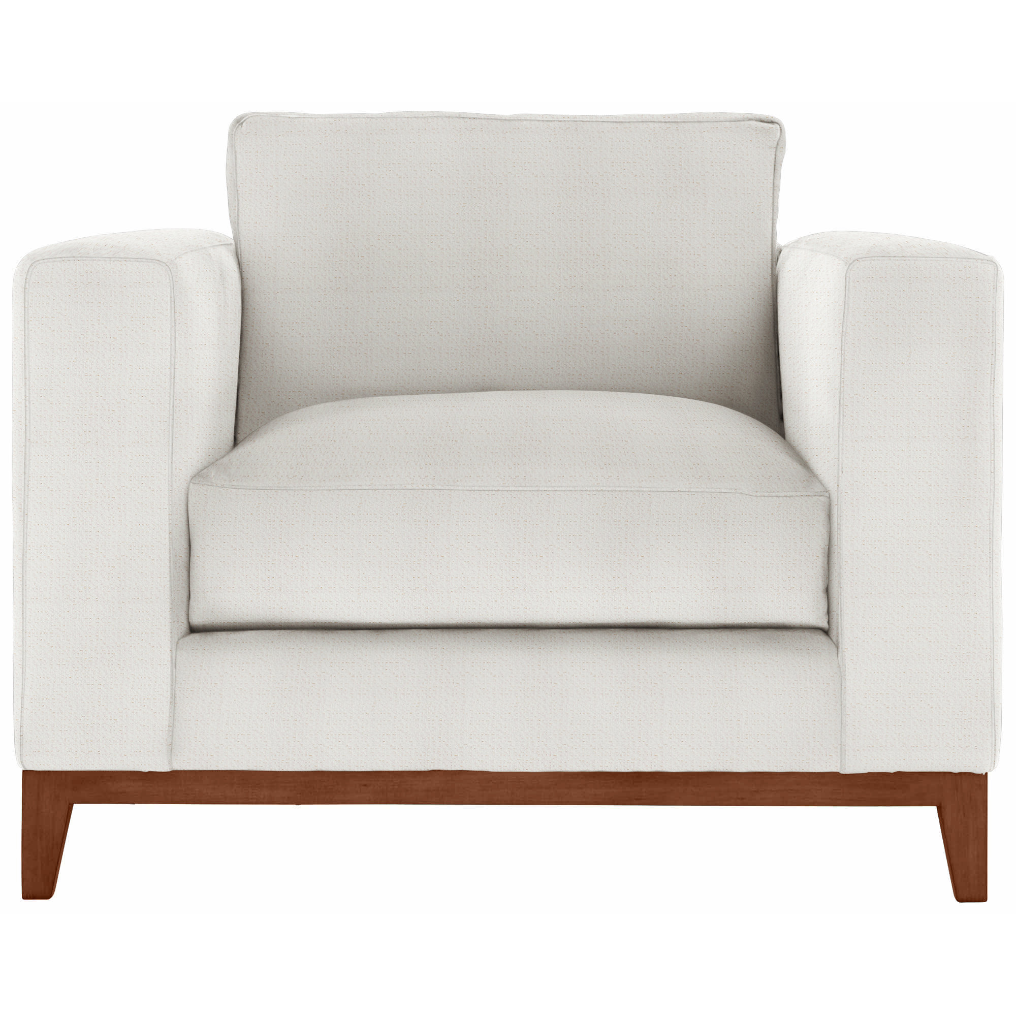 Noel 40" Wide Armchair, Dorado Snow Crypton® Chenille 5558-000, Tobacco Distressed