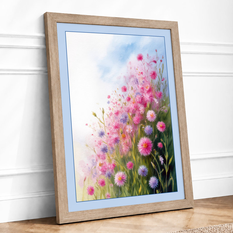 Spring Blooms Botanical - Framed Print, Oak, A4 - 29.7 x 21.0 cm