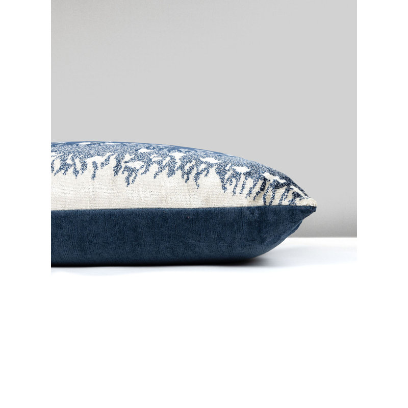 ANTELOPE / VELVET PILLOW, 22" H x 22" W, Square, Midnight/Navy Animal Print