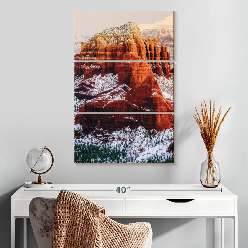 Illustration de neige Alvord Sedona, Arizona, H 32 po x l 20 po