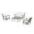 Natural Linen Cushion/Slate Gray Frame selected