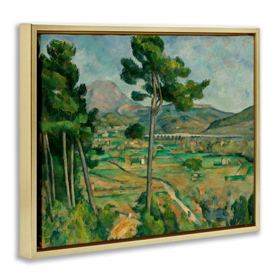 Cadre flottant classique Mont Sainte Victoire, design par Paul Cezanne