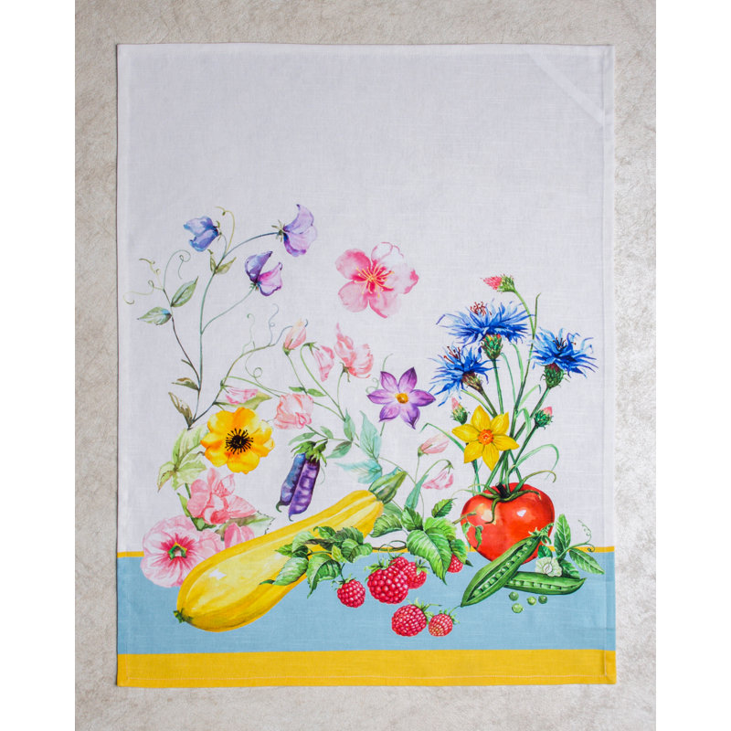 Ensemble de serviettes de cuisine 100% coton 3 - 20 "x 27,5" Maison d'Hermine Giverny