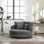 Chenille gris charbon