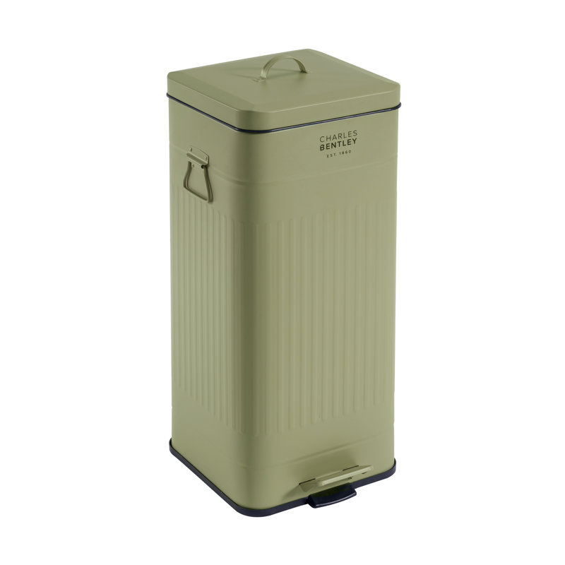 Steel Step On Kitchen Trash Can - 30L