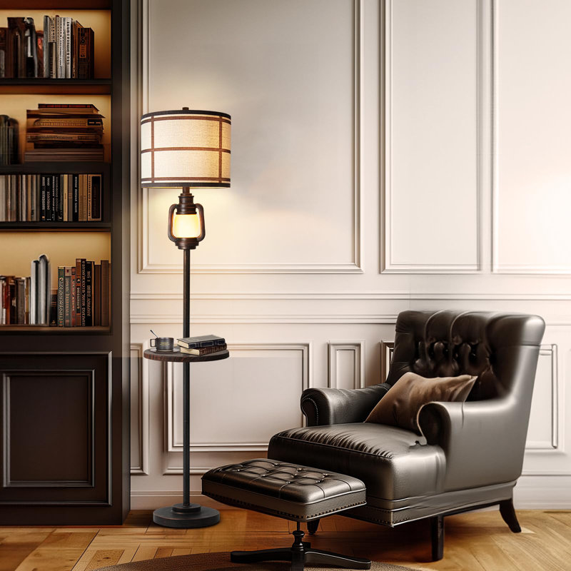 Keisha 63.5'' Black Traditional Floor Lamp