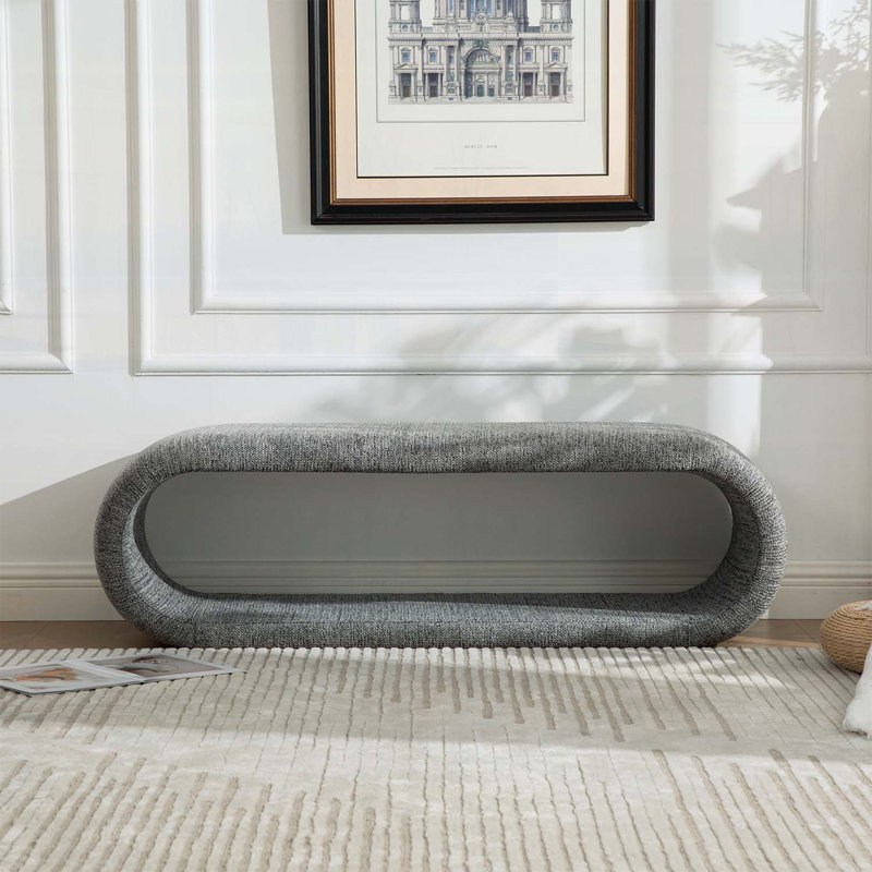 Banc à chaussures moderne pour vestibule, Grey