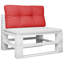  Coussin palette 100% polyester rouge 27,6 po x 15,7 po x 4,7 po-341134643