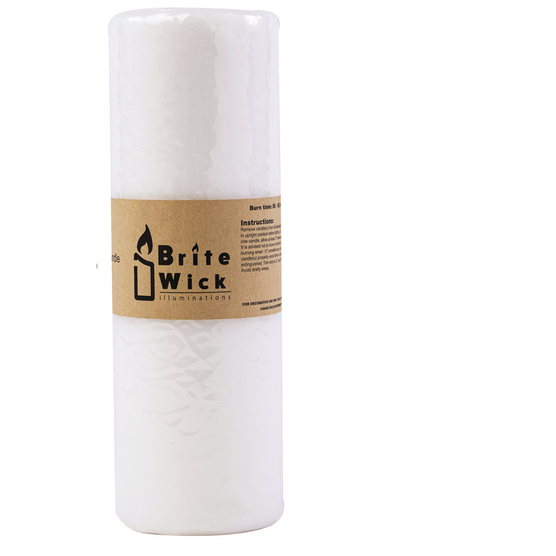 Unscented Pillar Candle