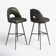 Etna Swivel Upholstered Counter Stool with Metal Frame