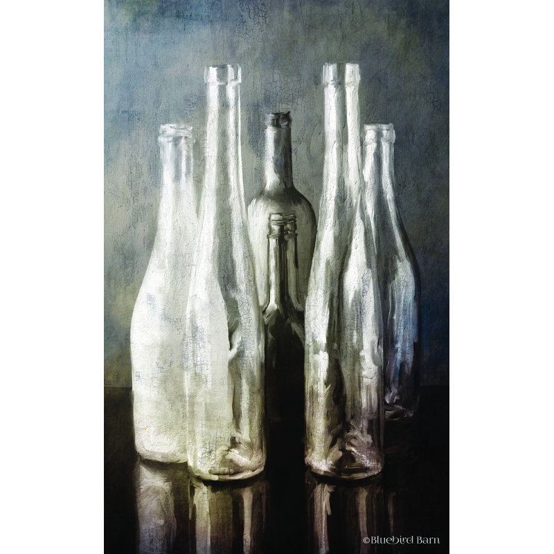 Collection Gray Bottle par Bluebird Barn - reproduction imprimée, H 30 po x l 20 po, Wrapped Canvas